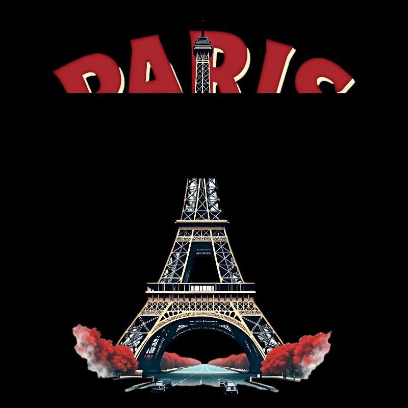 Eiffel Tower, Paris, retro