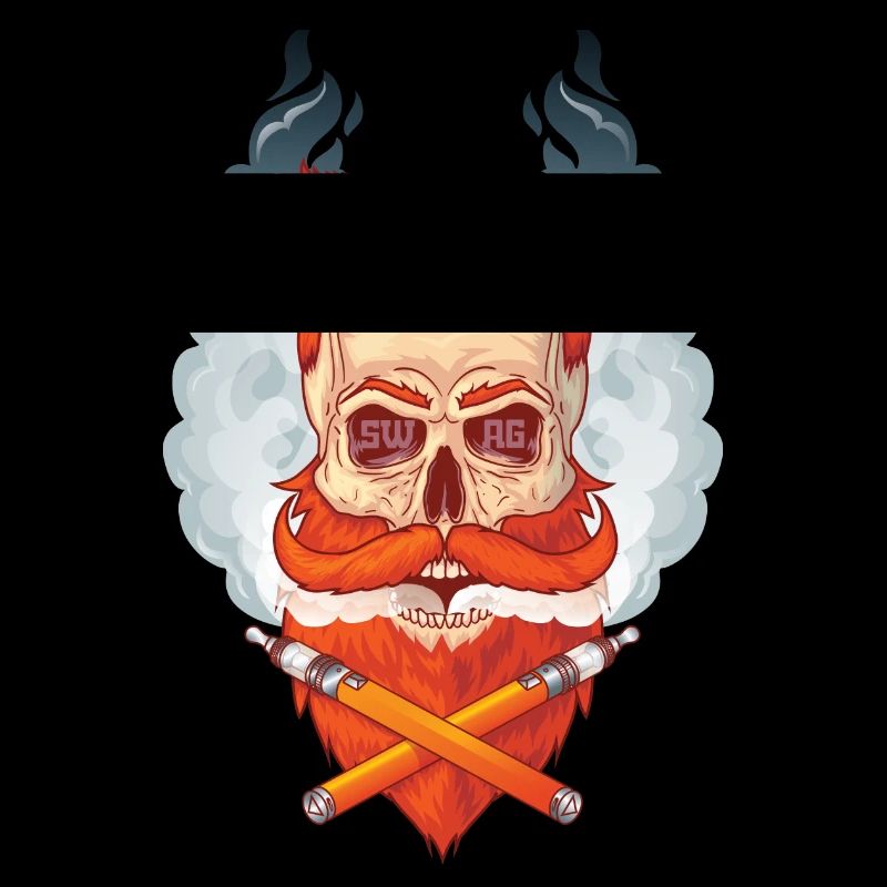 Skull and beard smokes Viper.