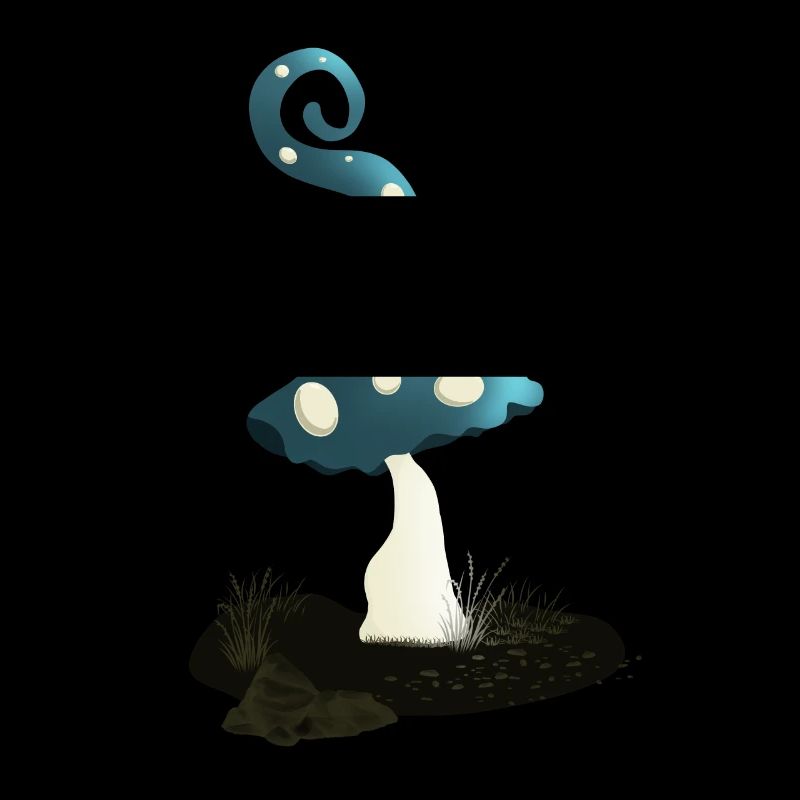 Magic mushroom with pixie cap