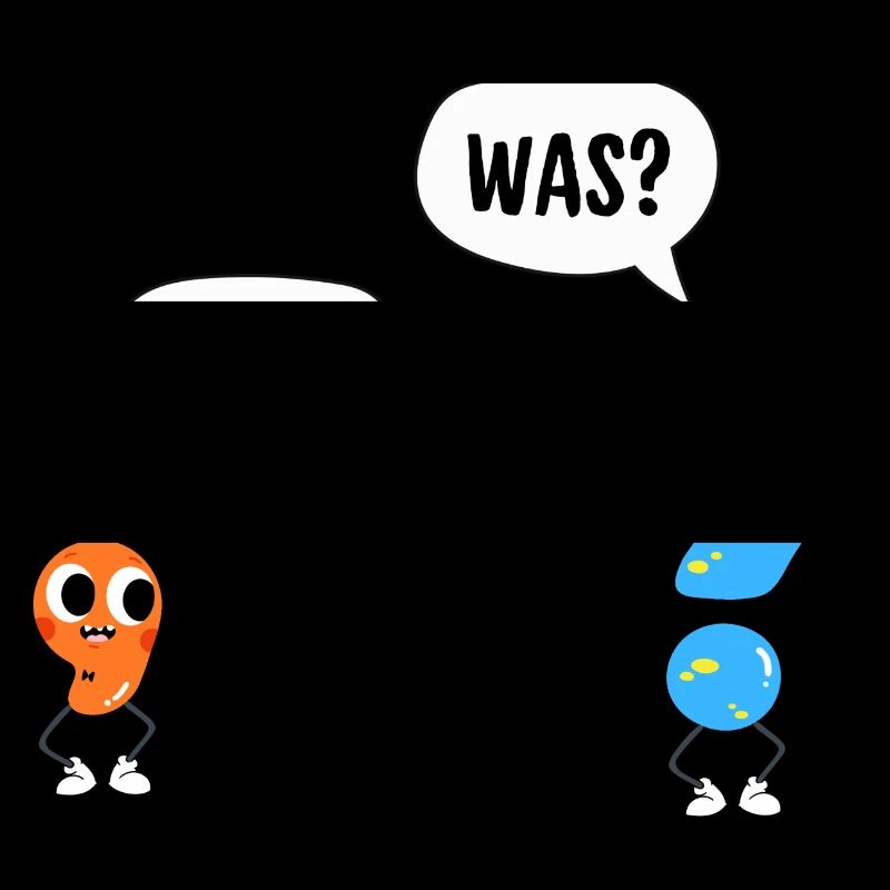 Warte, was? - Wait, what? - Comic Satzzeichen