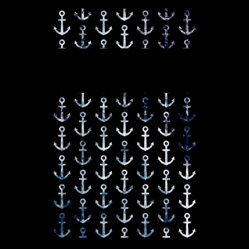 Modèle d'ancre maritime dans le style vintage