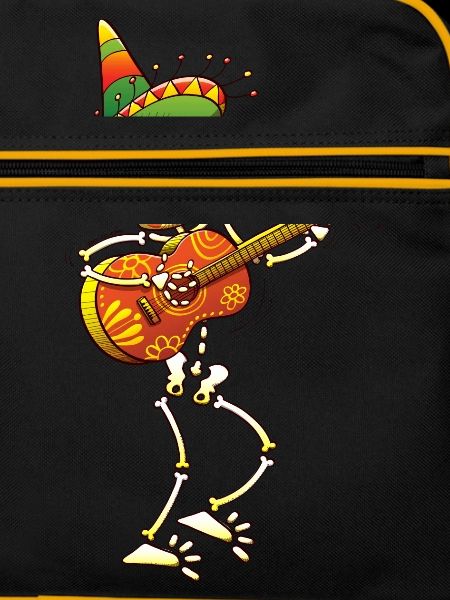Mexican Skeleton Playing Guitar