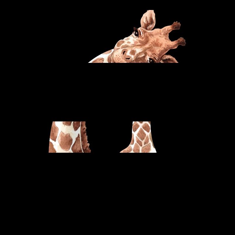 Mutter und Tierbabys Aquarell Giraffe Mutter