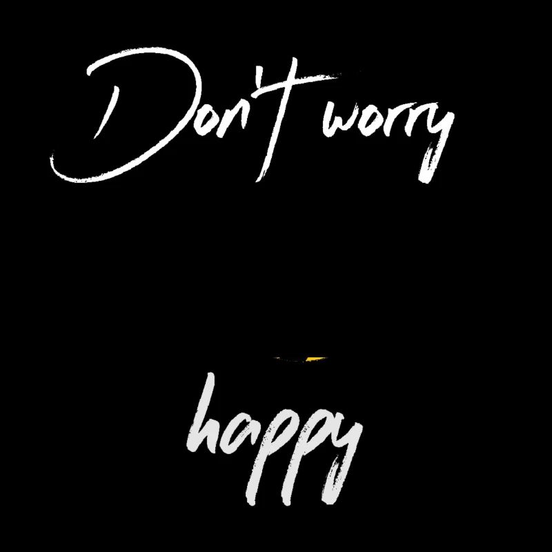Do not worry bee happy / white
