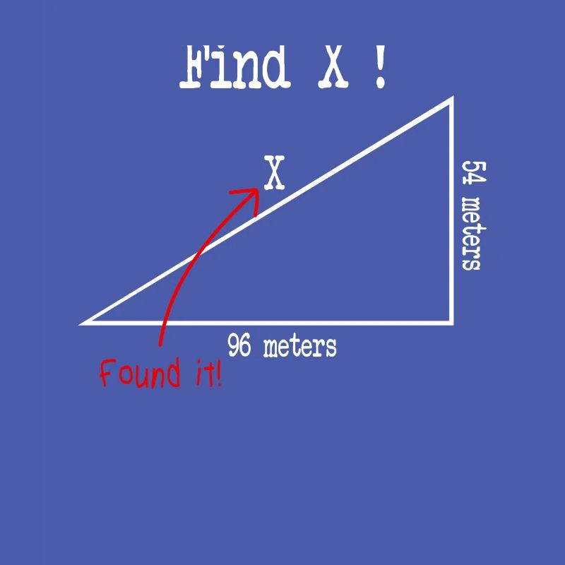 Math math meme Find X Found It pythagoras
