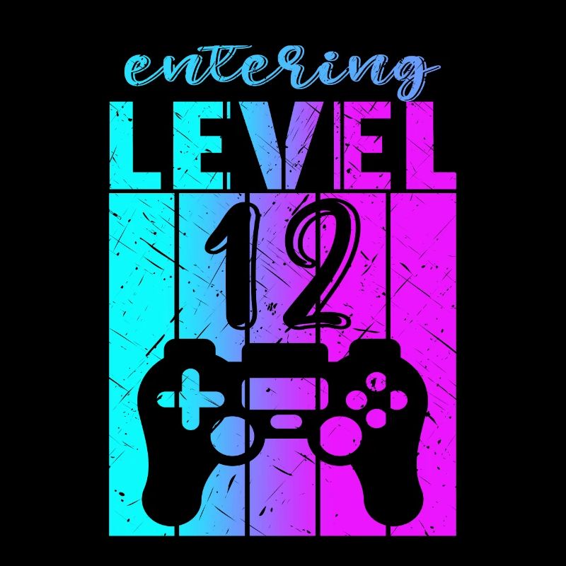 Level 12 Gaming Controller 12 anniversaire