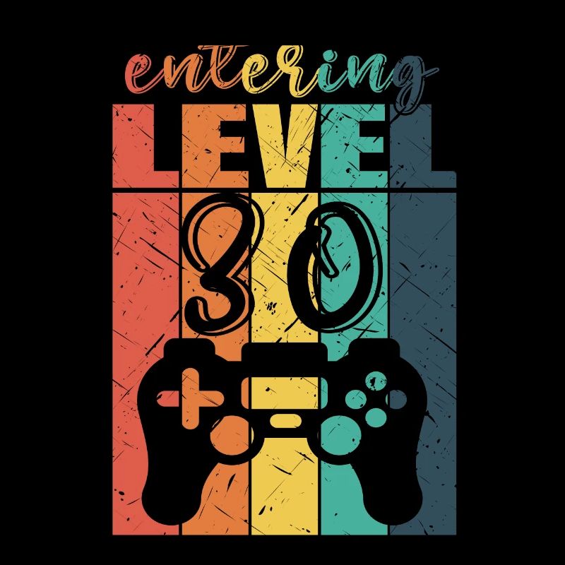 Level 30 Gaming Controller 30th Birthday