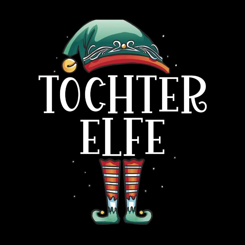 Weihnachten Partnerkostüm Tochter Elf Elfe Elfen