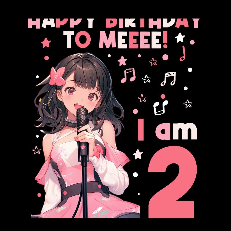 Anime Mandga K-Pop KPop Mädchen 2. Geburtstag