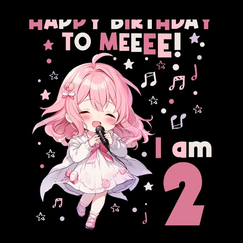 Anime Mandga K-Pop KPop Mädchen 2. Geburtstag