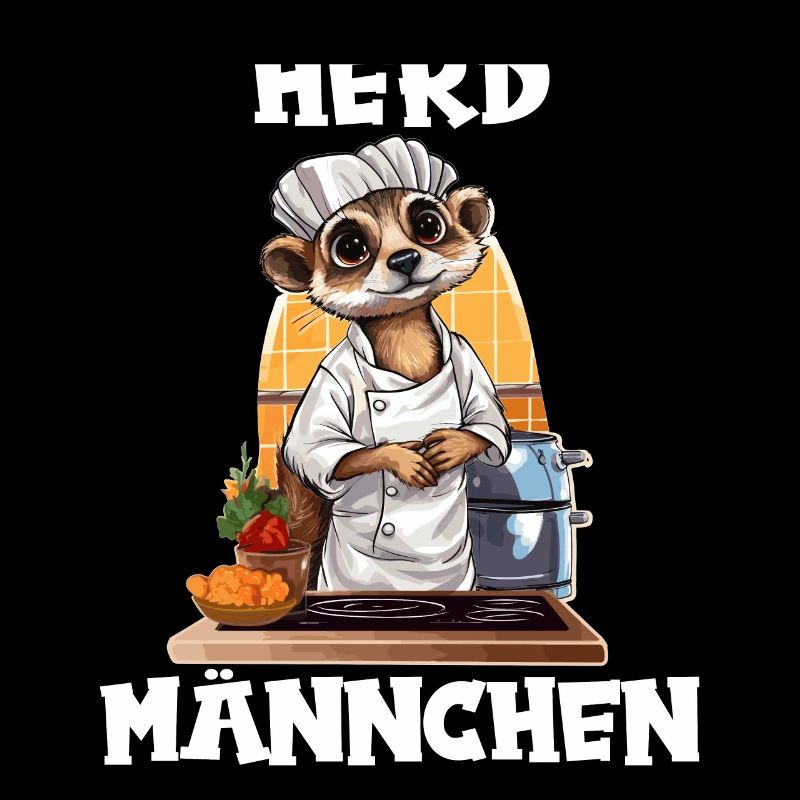 Erdmännchen kochen Koch Kochmütze Herdmännchen