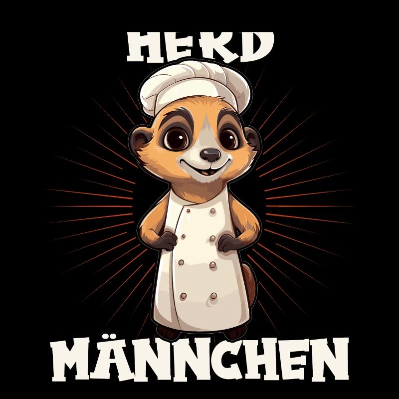 Erdmännchen kochen Koch Kochmütze Herdmännchen