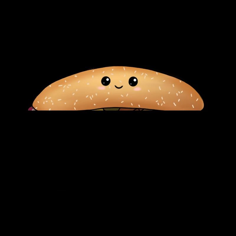Burger sucré avec visage