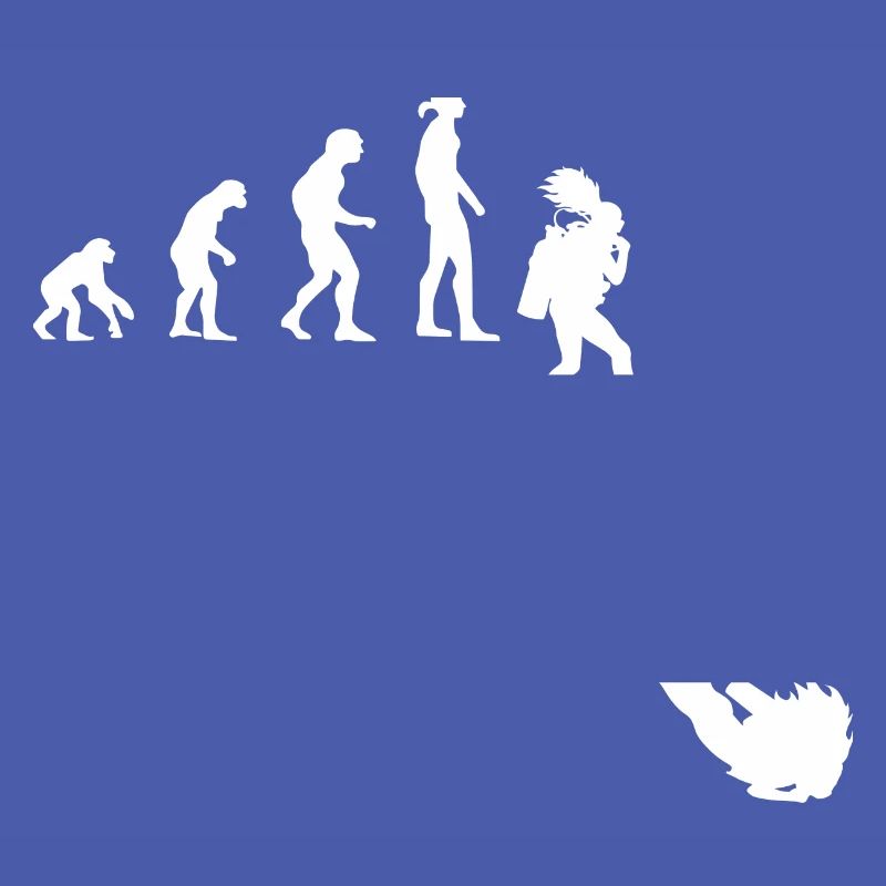Evolution idea: development of women into divers