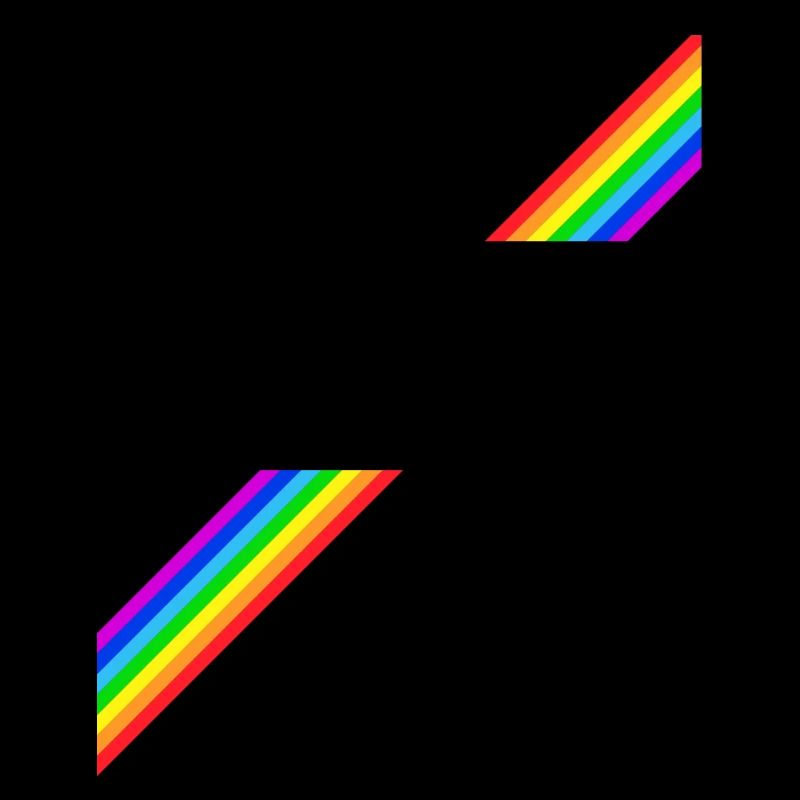 Regenbogen Rainbow Retro Geschenk