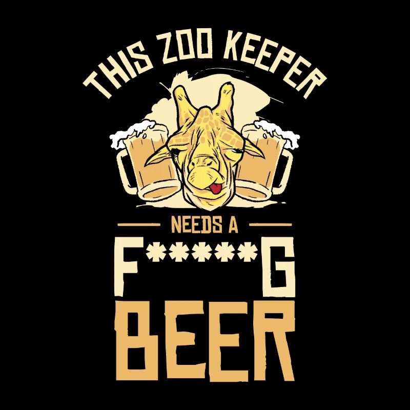 Zookeeper Drinking Beer Zookeeping Beer Lover