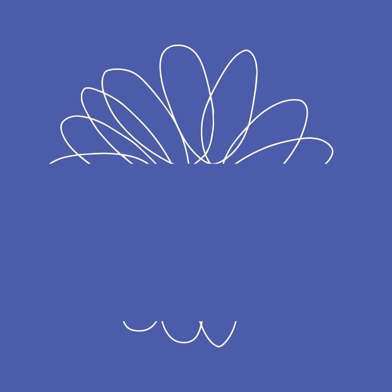 Gänseblümchenblume, Gänseblümchen einzeilige Kunst