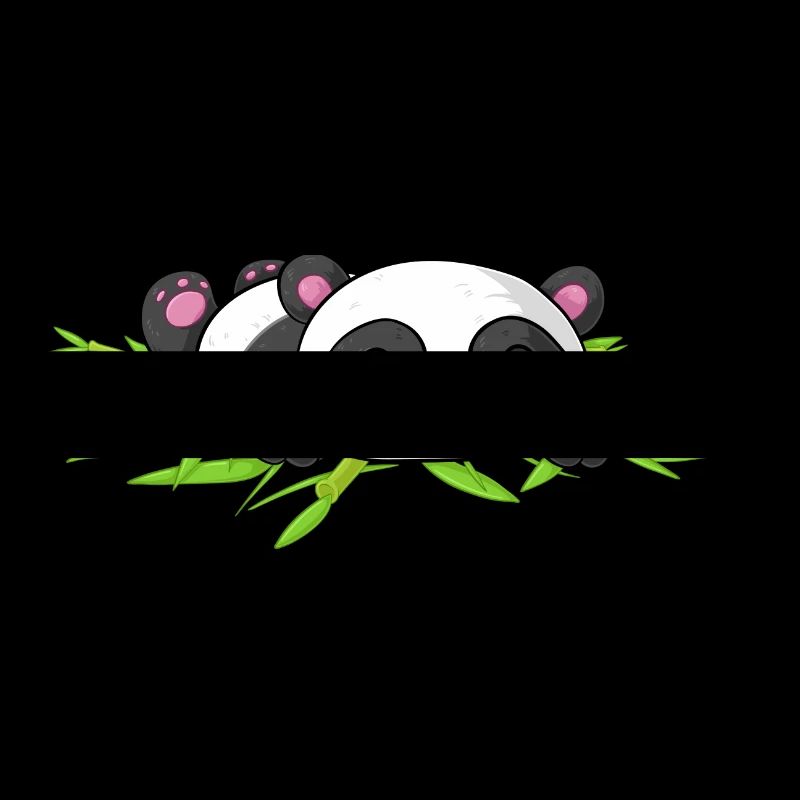 Schlafender Comic Panda