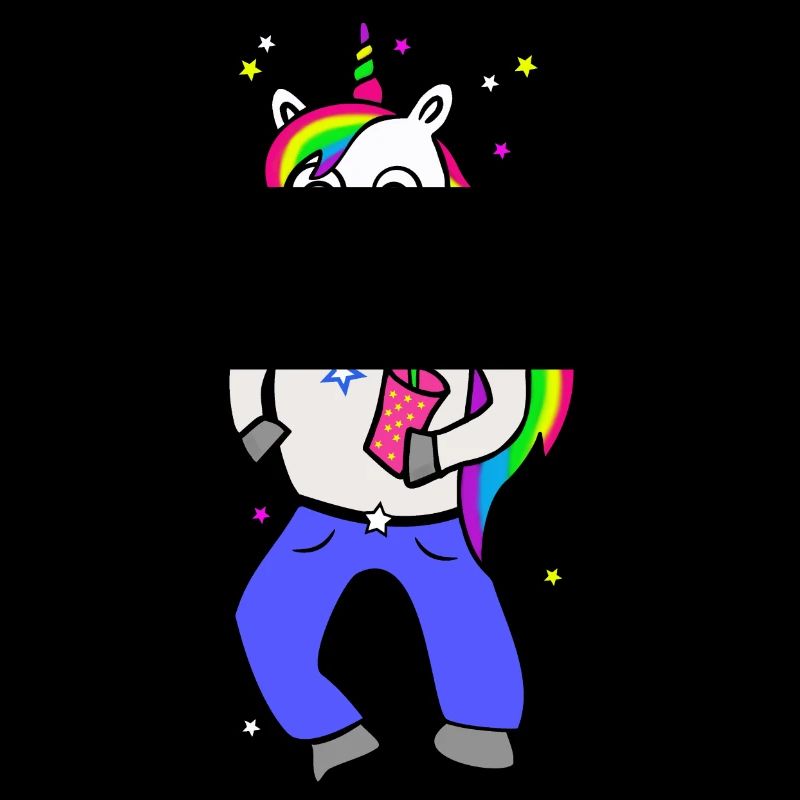 Unicorn disco with drink