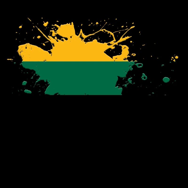 Drapeau de la Lituanie comme une touche de couleur