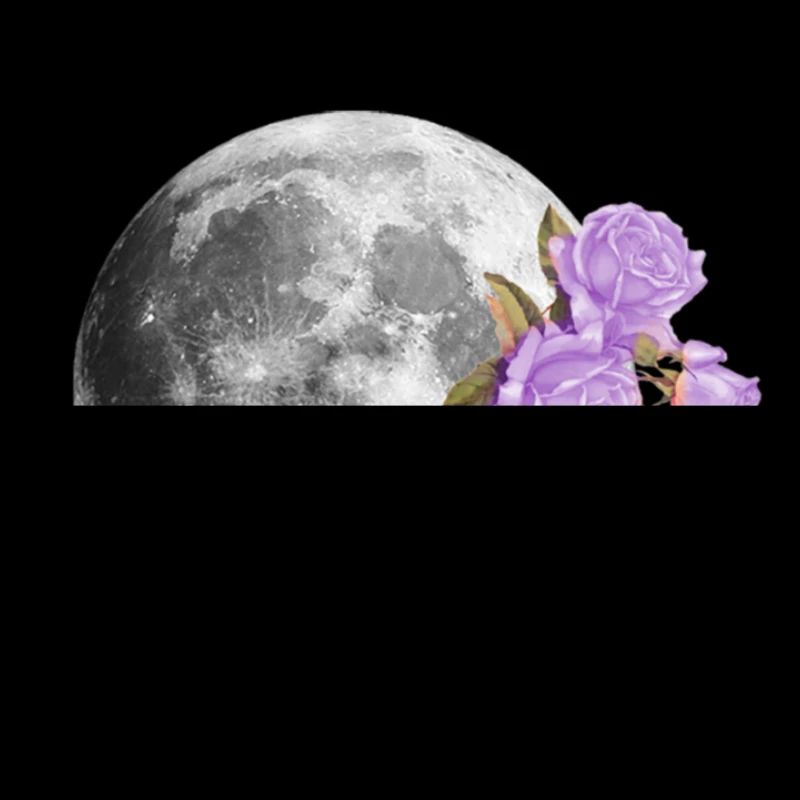 Lune fleurs esthétiques