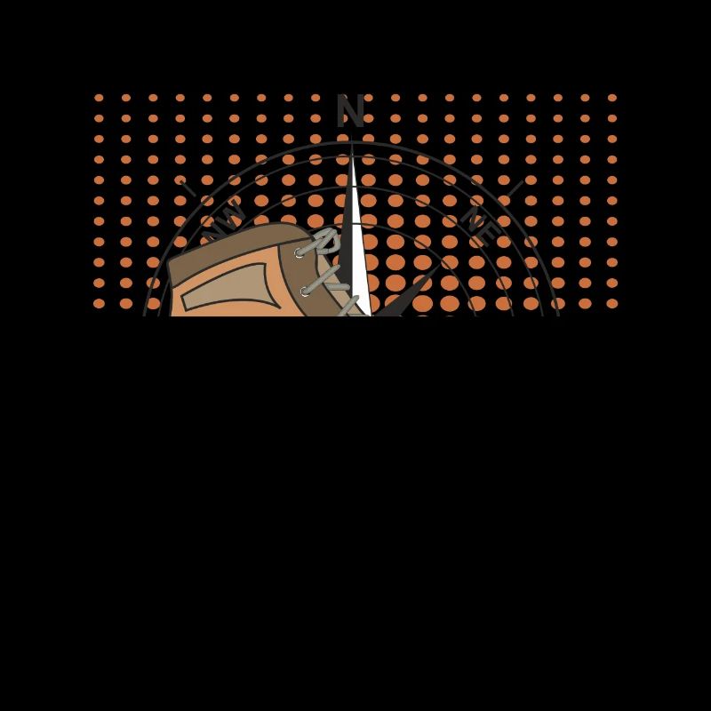 Wanderschuh Kompass Hintergrund