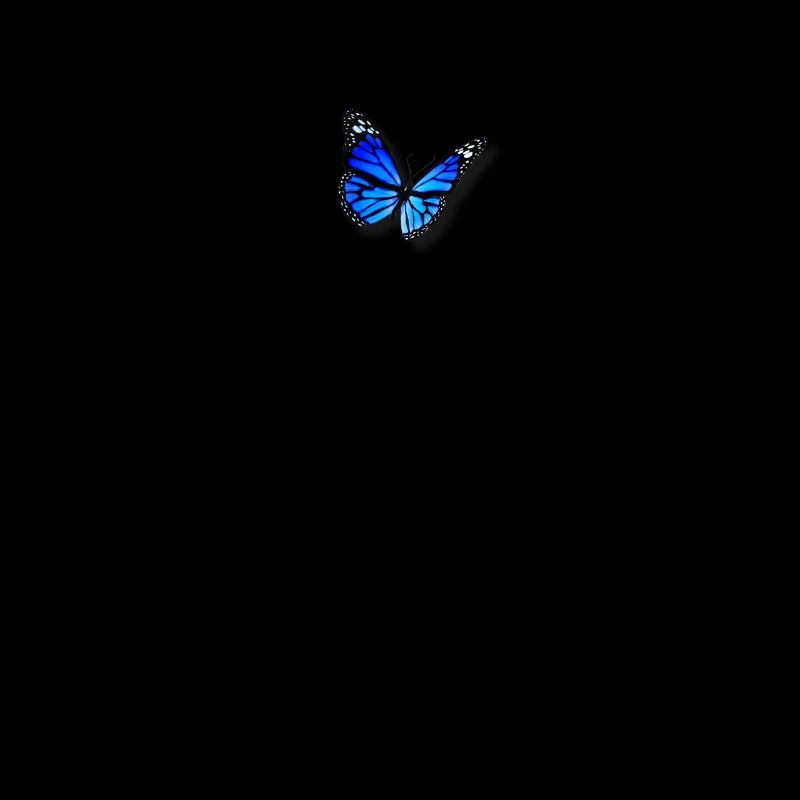 Papillon Bleu Doux Esthétique Emoji Papillon Mignon