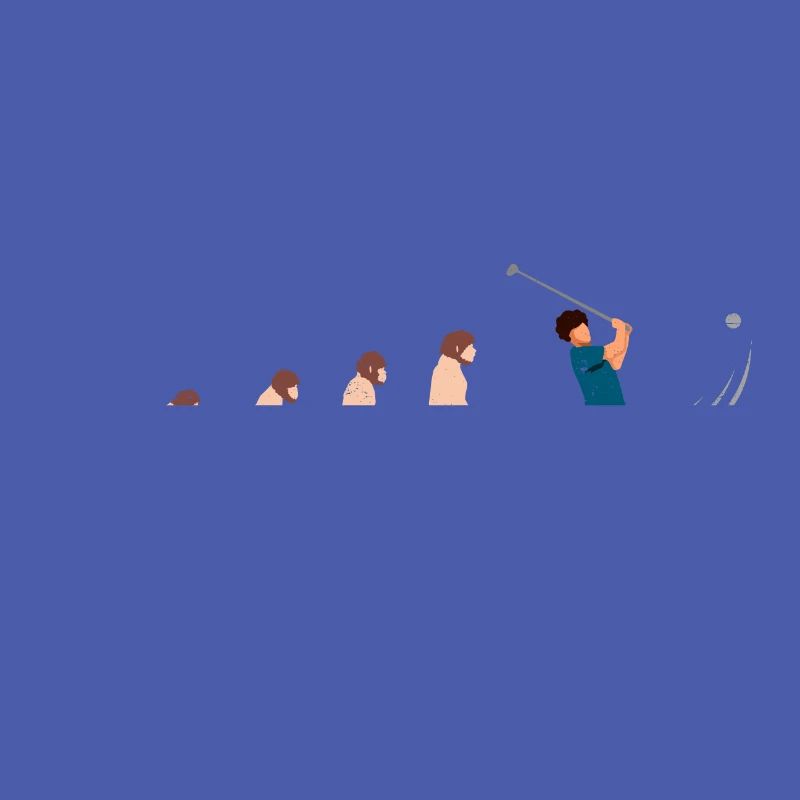 Evolution Golf Golfer Geschenkidee