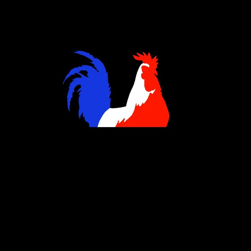 rooster blue white red