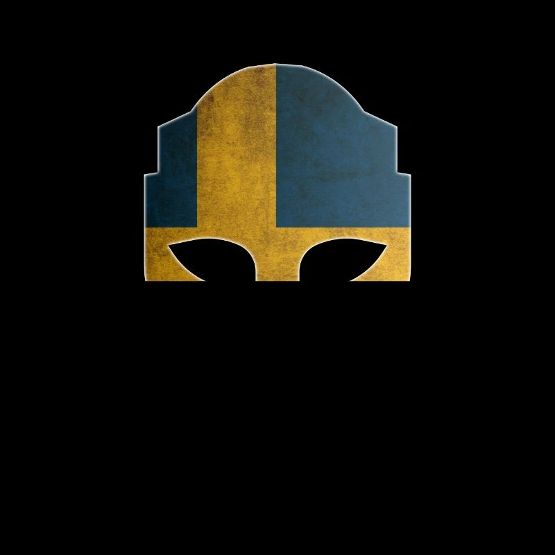 Casque spartiate avec le drapeau de la Suède