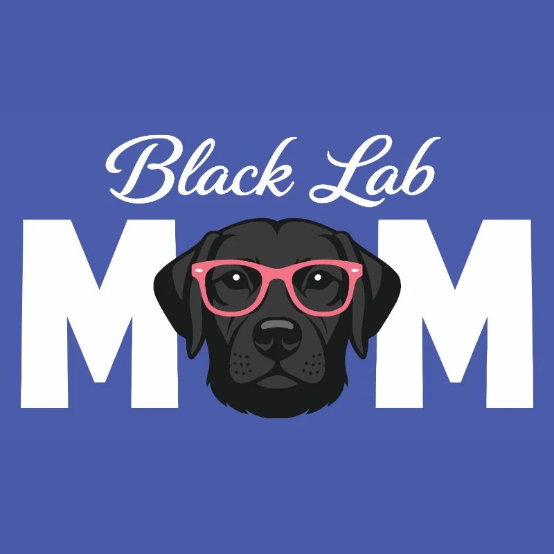 Schwarze Labrador-Mutter Schwarzer Labrador-Liebhaber