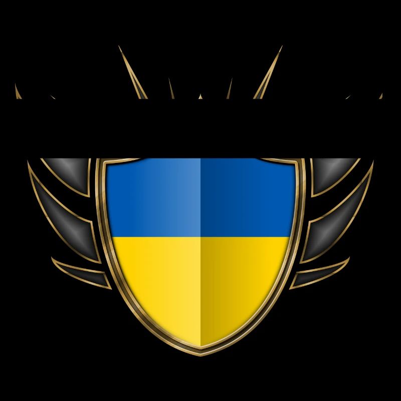 Ukraine Drapeau Gold Crest 014