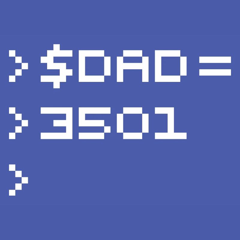 DAD Terminal de Pixels Nerd Code 8-Bits Rétro