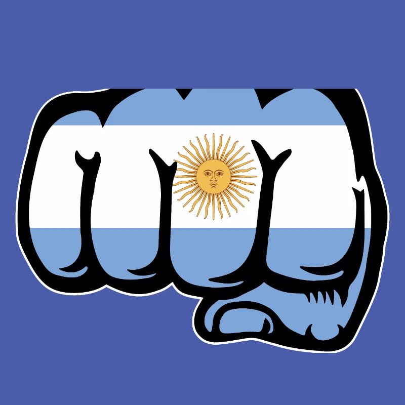 Poing du drapeau argentin