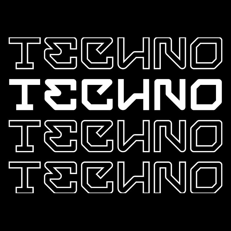 Techno-modernes Typografie-Logodesign