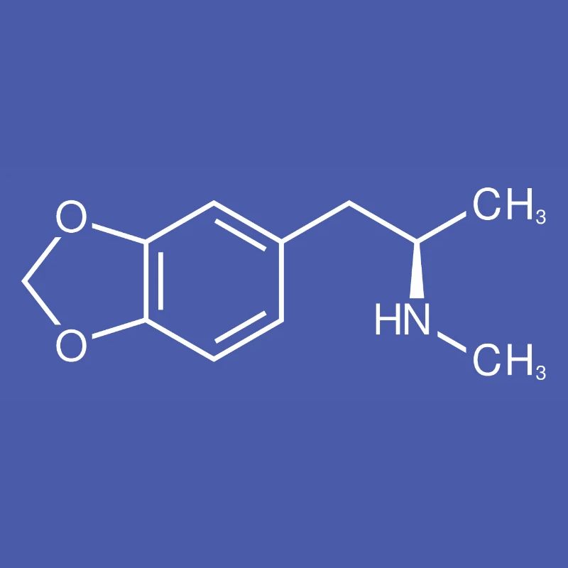 MDMA ecstasy molecule structural formula
