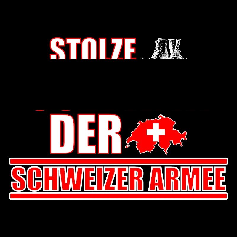 stolze Soldatin schweizer Armee Militär Geschenk