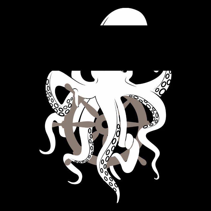 Octopus octopus steering wheel gift nautical sea