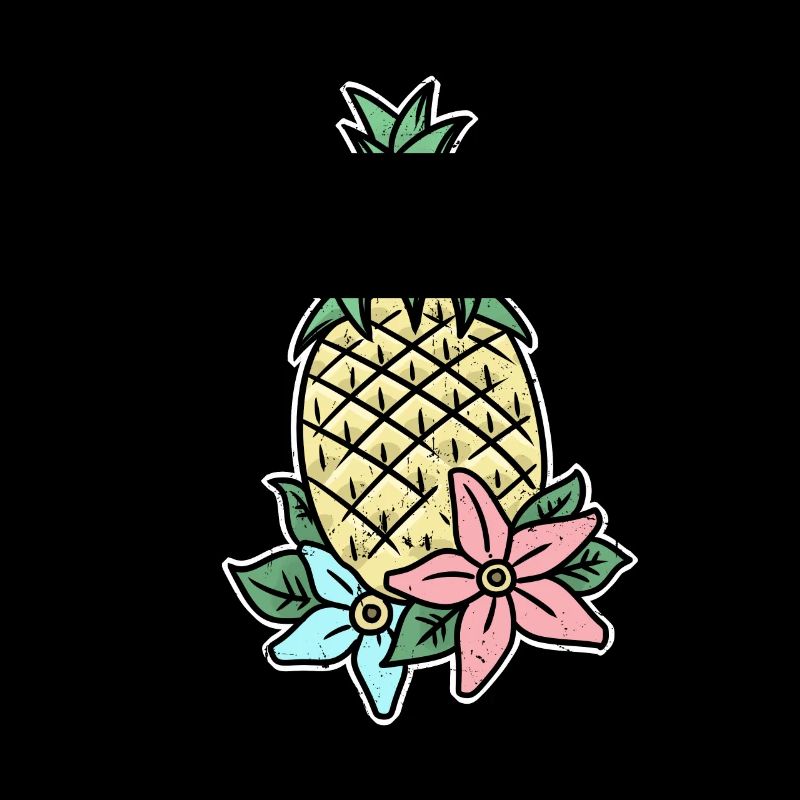 Orchidee Ananas Kahlo Kunst Hawaii Geschenkidee