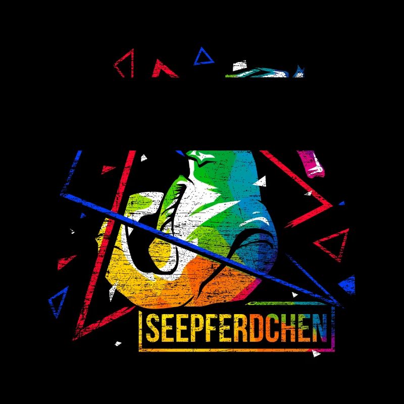 Seepferdchen Polygon Geschenk