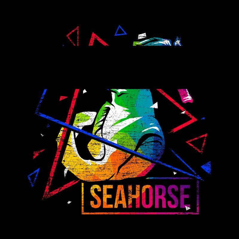 Seepferdchen Polygon Geschenk