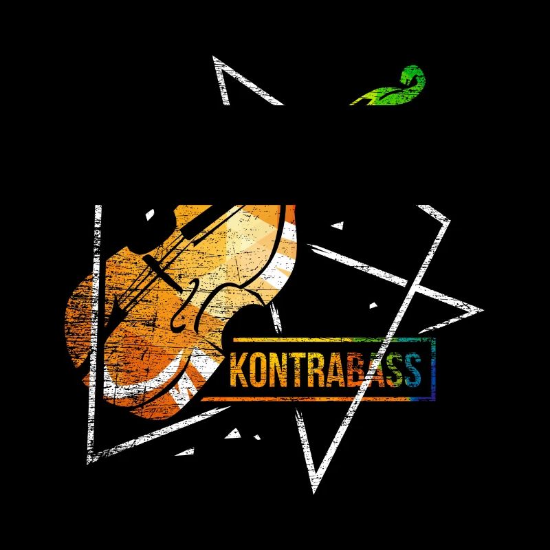 Kontrabass Geige Polygon