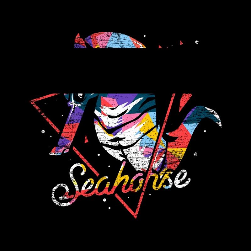 Seepferdchen Polygon Geschenk