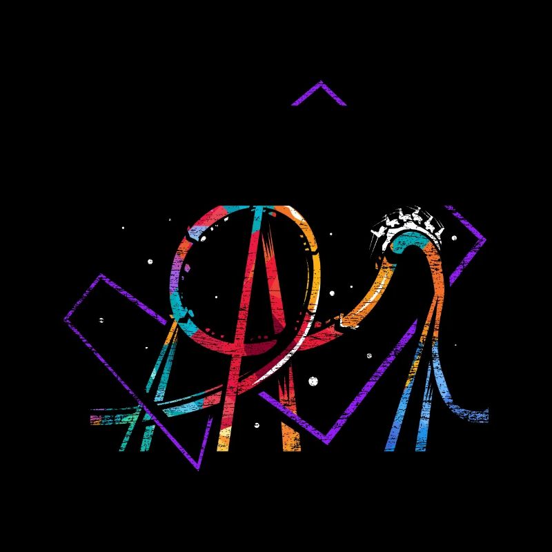 Achterbahn Polygon Geschenk