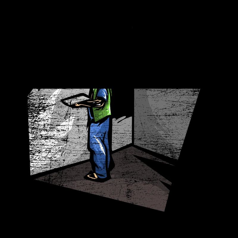 Plasterer cleaning work