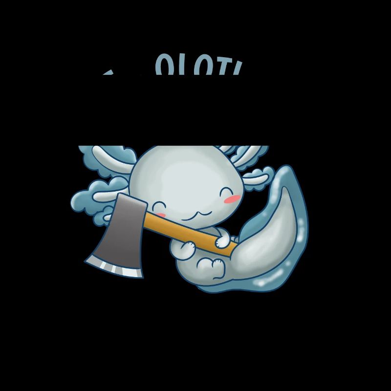 Lustiges Axt-olotl Geschenk