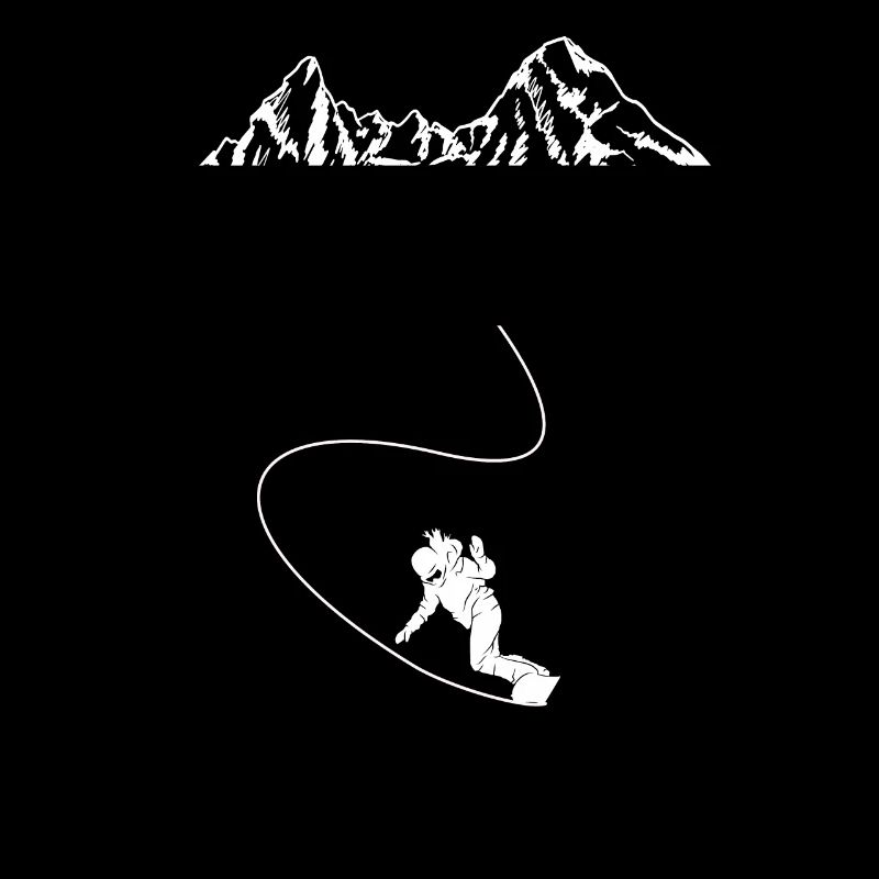 Mountain Snowboard driving Snow Slope