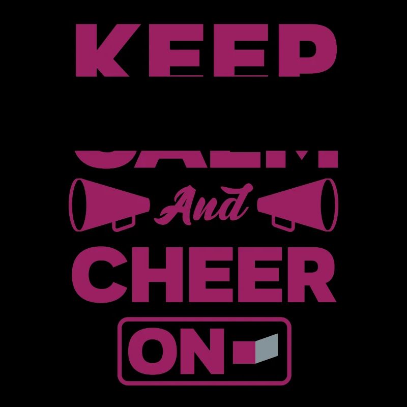 Keep Calm And Cheer On Gymnast Cheerleader Cheerle