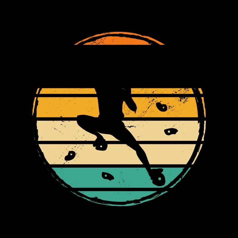 Retro Graphic Climbing Bouldering Rock Climber Mou