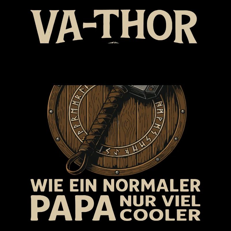 VA-THOR – Papa Design avec Mjölnir & Runes